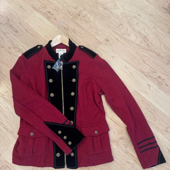 NWT Denim & Supply Ralph Lauren Military Jacket — Red & Black — Size XL - Picture 3 of 6